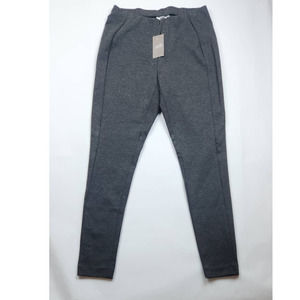 J. Jill Ponte Knit Leggings Gray Small Petite Skinny Pull On Pants